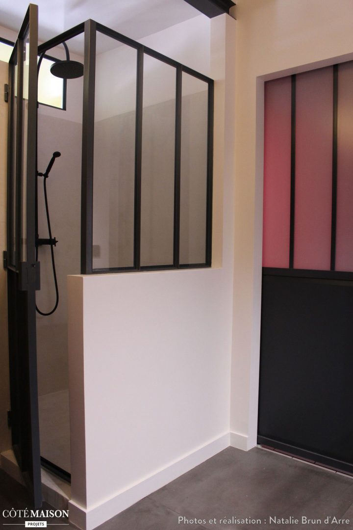 Rénovation D'Une Salle De Bains, Natalie Brun D'Arre avec Paroi Douche Verrière Castorama