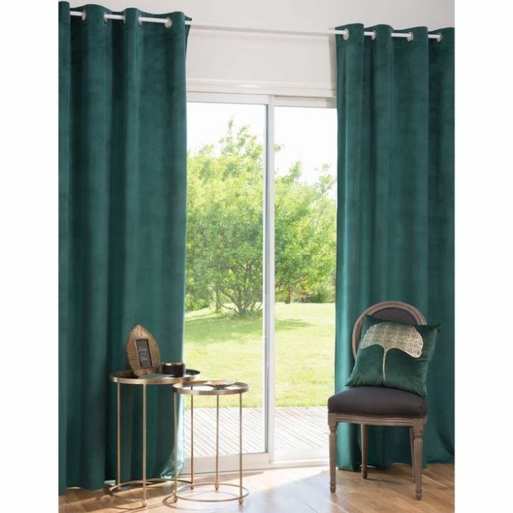 Rideau À Œillets Vert Émeraude 140X250 | Rideaux Oeillets pour Rideaux Vert Émeraude Rideau À Œillets Vert Émeraude 140X250 | Rideaux Oeillets pour Rideaux Vert Émeraude