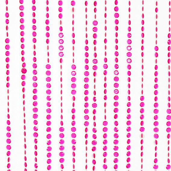 Rideau De Porte (90 X H220 Cm) Perles Facettes Rose tout Rideau De Perles Ikea