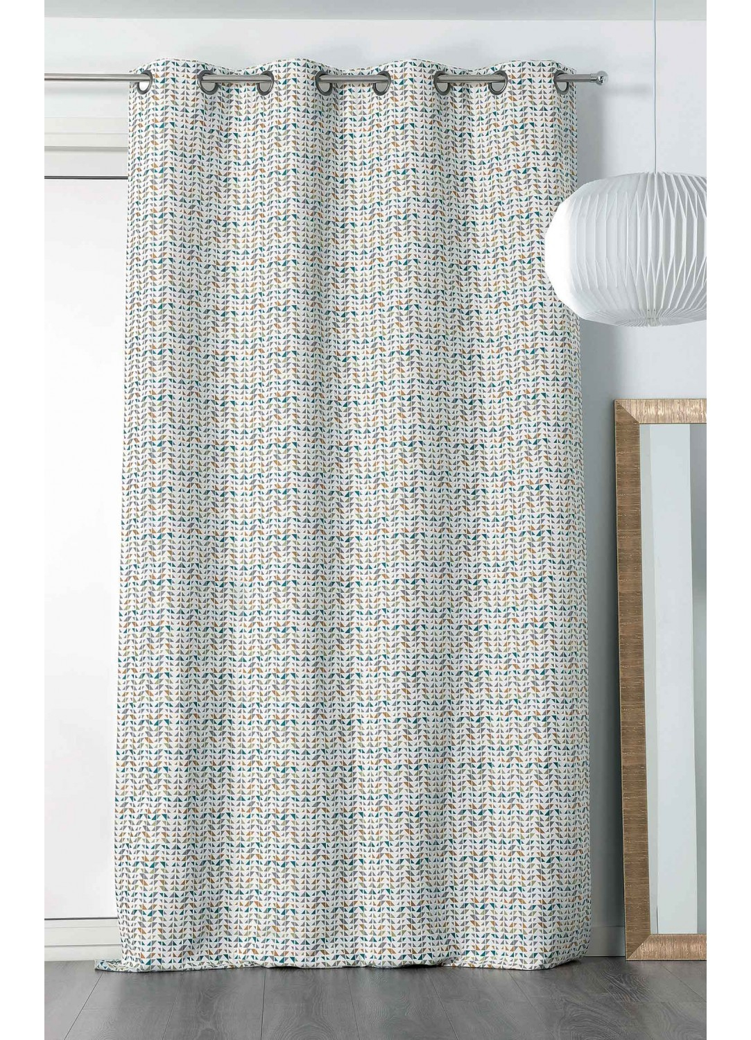 Rideau Esprit "Triangulaire" (Blanc Jaune Et Bleu concernant Rideau Blanc Et Jaune Rideau Esprit "Triangulaire" (Blanc Jaune Et Bleu concernant Rideau Blanc Et Jaune