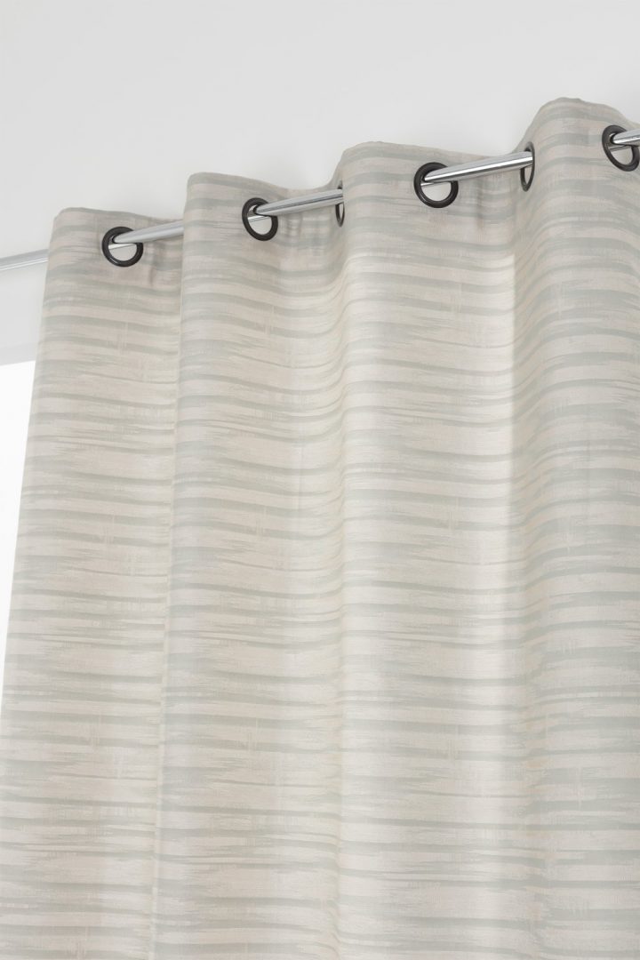 Rideau Grande Hauteur 135 X 280 Cm Motif Tissé Vert tout Rideau Occultant Hauteur 220 Cm