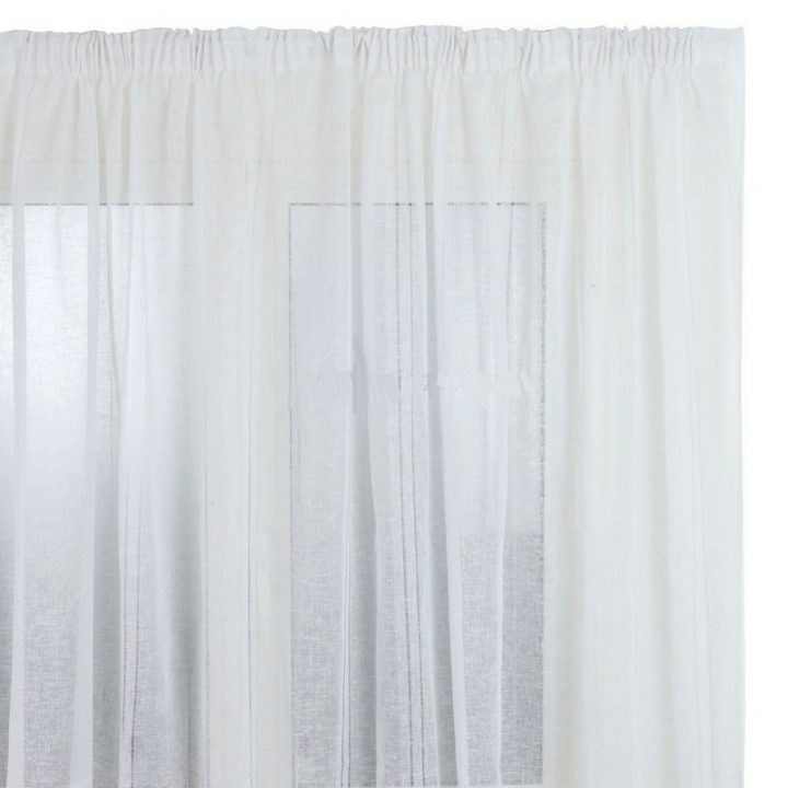 Rideau Grande Largeur Galon Fronceur Jour De Lin (300X240 Cm) intérieur Rideaux Grande Largeur Castorama