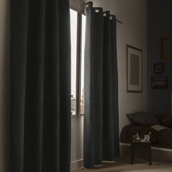 Rideau Occultant, Thermique Et Phonique, Leeds, Gris, L pour Rideau Isolant Thermique Et Phonique Castorama