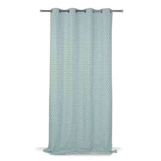 Rideau Tamisant, Ming, Vert Émeraude, L.140 X H.260 Cm concernant Rideaux Vert Émeraude Rideau Tamisant, Ming, Vert Émeraude, L.140 X H.260 Cm concernant Rideaux Vert Émeraude
