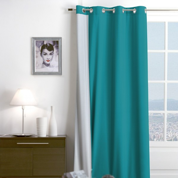 Rideau Thermique (140 X 250 Cm) Sun Bleu – Rideau à Avis Rideau Thermique Gifi
