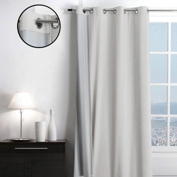 Rideau Thermique (140 X H250 Cm) Sun Naturel – Rideau encequiconcerne Avis Rideau Thermique Gifi