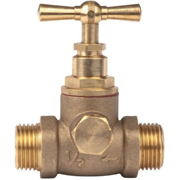 Robinet D'Arrêt Mâle X Mâle Avec Épaulement, À Purge - 19 pour Robinet D'Arrêt Sans Soudure