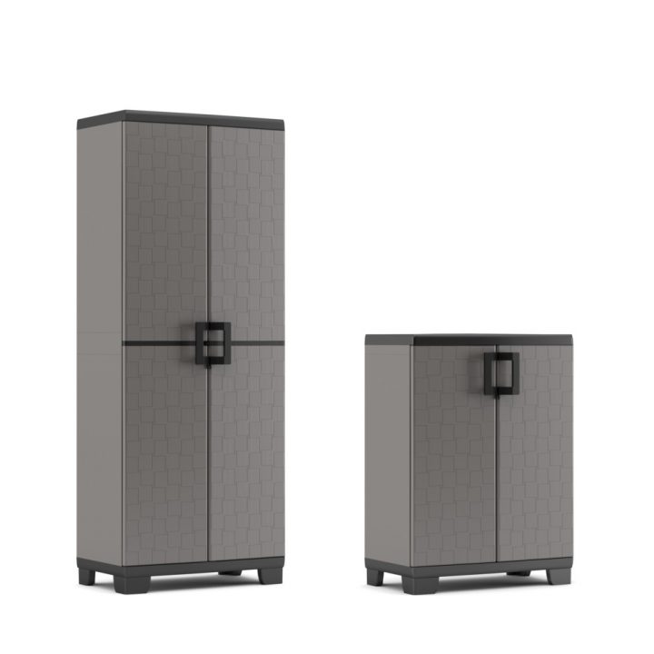 Set Armoire Haute Et Basse Up – Étagère Et Armoire avec Armoire De Rangement Extérieur Castorama