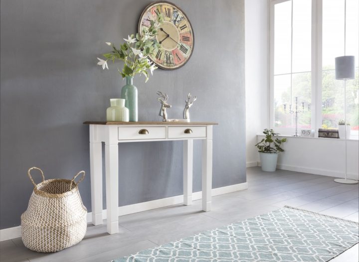 Sidetable Wit Landelijk | Aktie Wonen.nl concernant Bureau Gamer 100Cm Sidetable Wit Landelijk | Aktie Wonen.nl concernant Bureau Gamer 100Cm