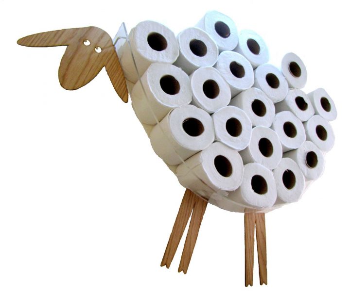Stockage Et Papier De Toilette Porte-Rouleau – Sheep Avec avec Papier Wc Personnalisé