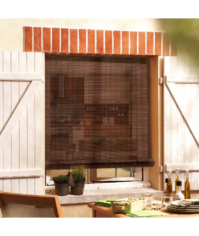 Store Bambou Roll'Up Extérieur Et Intérieur avec Store Bambou Extérieur Gifi