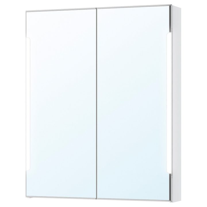 Storjorm Mirror Cab 2 Door/Built-In Lighting – White – Ikea tout Storjorm Miroir Ikea Storjorm Mirror Cab 2 Door/Built-In Lighting – White – Ikea tout Storjorm Miroir Ikea