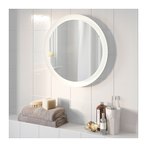 Storjorm - Mirror With Integrated Lighting, White | Ikea pour Storjorm Miroir Ikea Storjorm - Mirror With Integrated Lighting, White | Ikea pour Storjorm Miroir Ikea