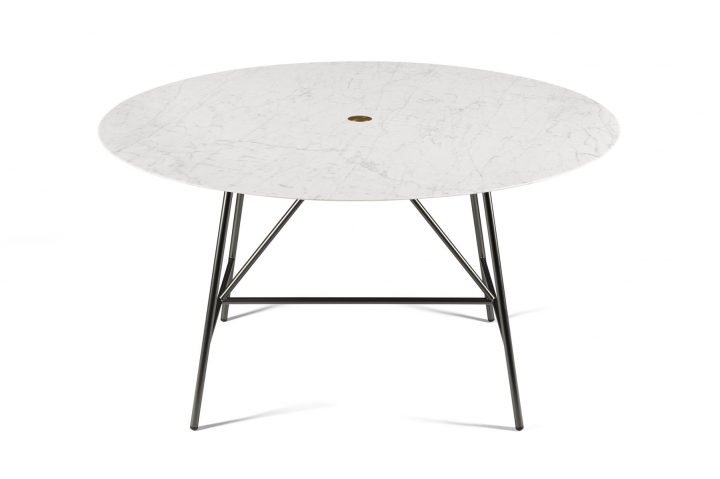 Table De Salle À Manger En Marbre De Carrare Blanc Par serapportantà Table Salle A Manger Marbre Blanc