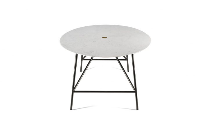 Table De Salle À Manger Ovale En Marbre De Carrare Blanc dedans Table Salle A Manger Marbre Blanc