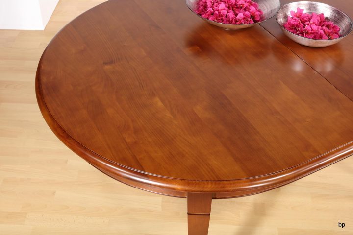 Table Ovale De Salle À Manger En Merisier Massif De Style avec Salle A Manger Louis Philippe