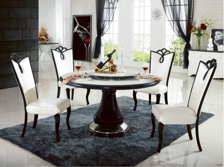 Table (Simple) Ronde Salle A Manger Contemporaine En intérieur Table Salle À Manger En Marbre Occasion