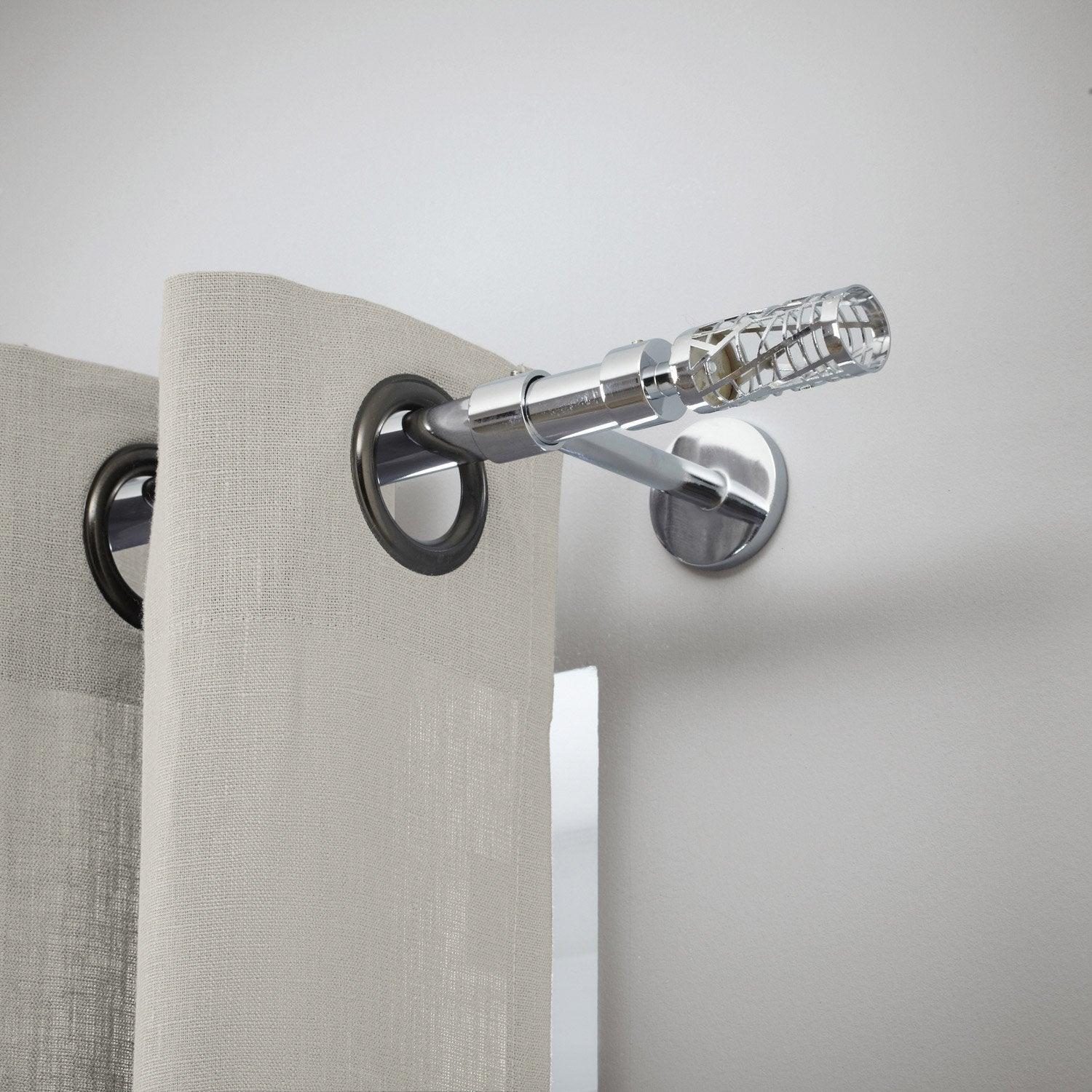 Tringle À Rideau City Chromé Brillant De 160 À 300 Cm concernant Tringle A Rideau Pour Porte D'Entrée Leroy Merlin Tringle À Rideau City Chromé Brillant De 160 À 300 Cm concernant Tringle A Rideau Pour Porte D'Entrée Leroy Merlin