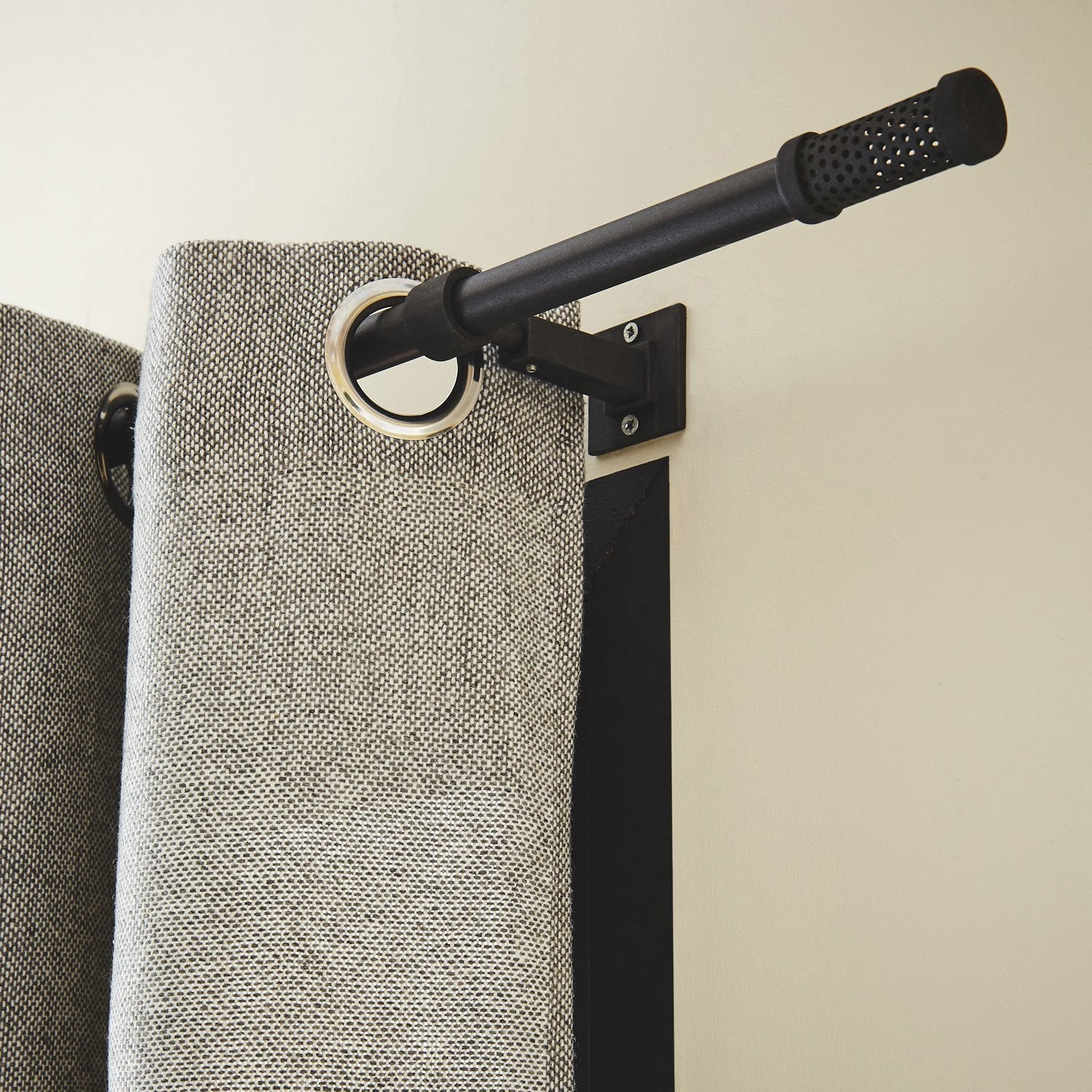 Tringle À Rideau Factory Noir Brut 150 Cm Inspire Leroy