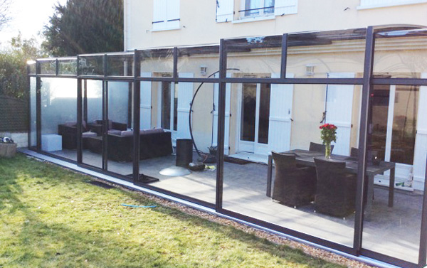 Une Terrasse Couverte Transparente Mais Intime tout Verandream