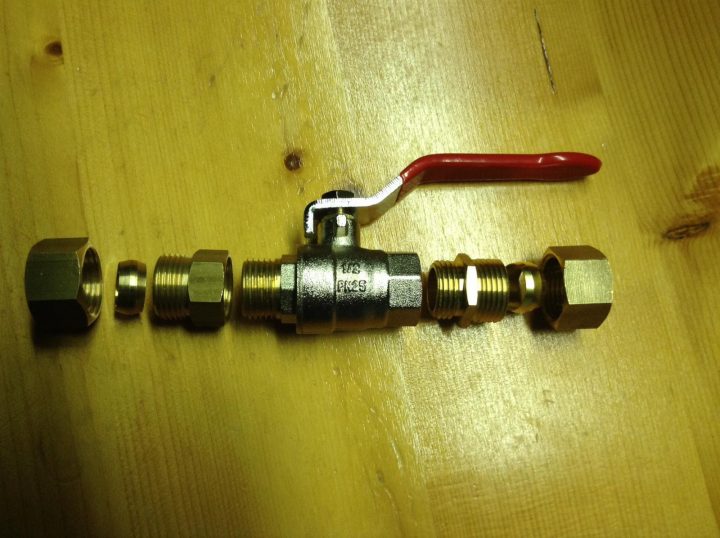 Vanne D'Arrêt Raccord Bicone intérieur Robinet D'Arrêt Sans Soudure