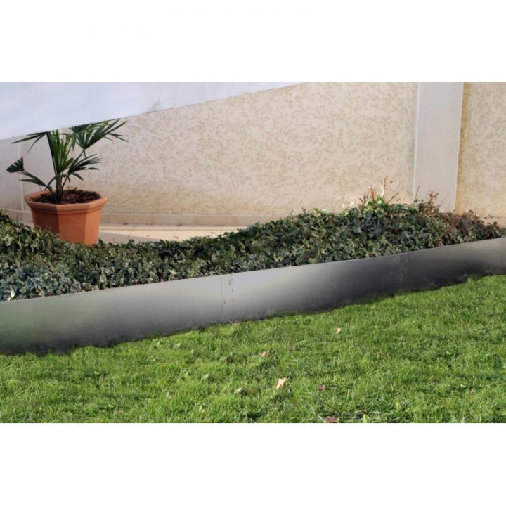 Votre Bordure De Jardin En Acier Galvanisé H 25 Cm Jardin encequiconcerne Bordure En Metal