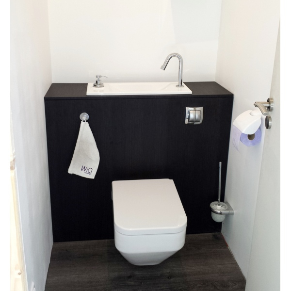 Wc Suspendu Design Avec Lave-Main – Wici Bati à Toilette Et Lavabo Integre