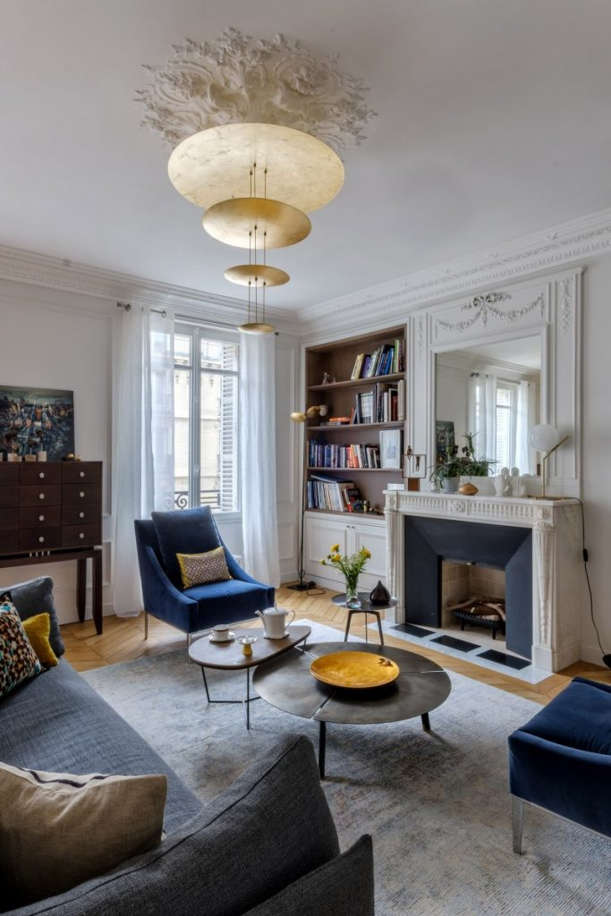 15 Ambiances Autour D'Une Cheminée – Mes Petites Puces avec Déco Salon Avec Cheminée