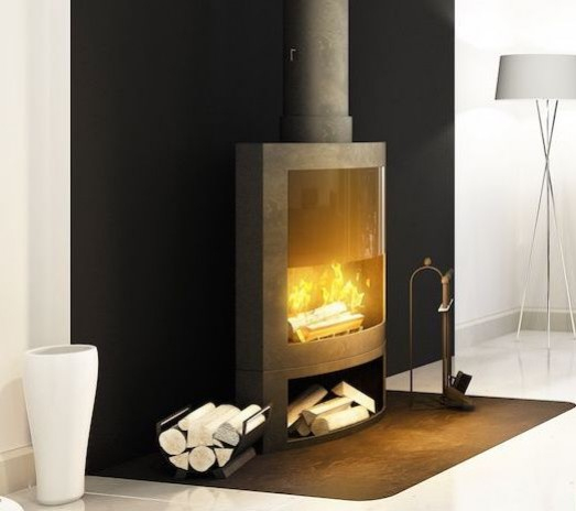 Astuce Pour Habiller Sa Cheminée Avec Une Plaque Acier dedans Habiller Une Cheminée