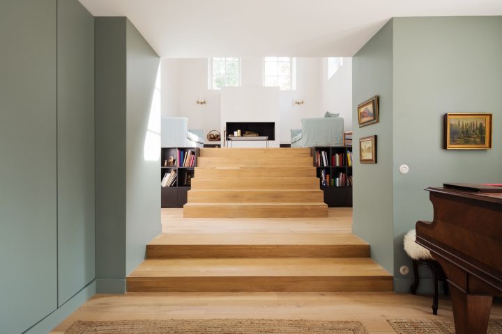 Bateaumagne Architecture – Vexin Maison De Campagne Séjour tout Tapis Cheminée