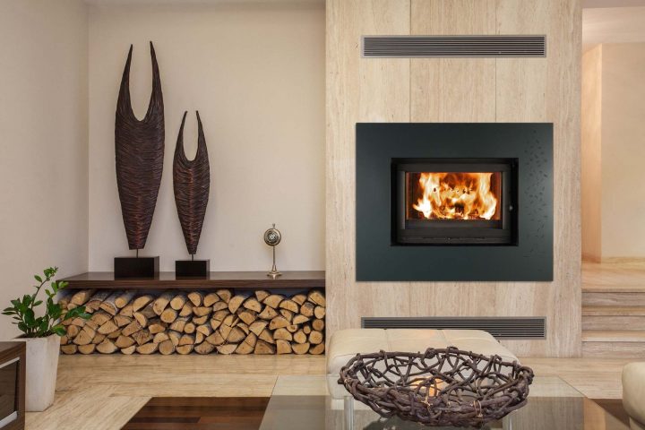 Cadres Cheminée Design | Modèles De Cheminée, Cheminée encequiconcerne Habillage Cheminée Moderne