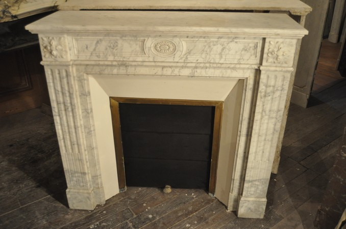 Cheminée Ancienne 19 Eme Siècle Marbre – Achat – Vente destiné Hauteur Cheminée
