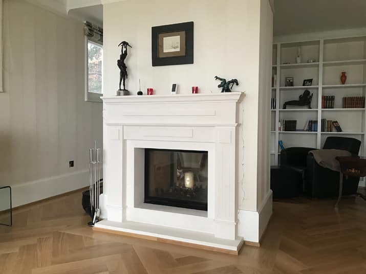 Cheminée Classique Traversante À La Tour-De-Peilz – Art & Feu destiné Tour De Cheminée