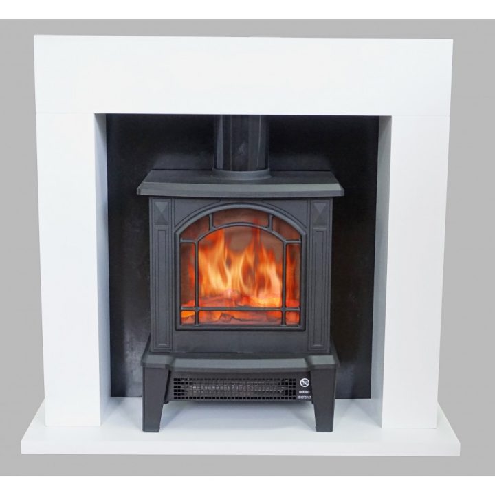 Cheminée Électrique – À Poser Avec Tubage Oslo – 900 Ou concernant Cheminées Électriques