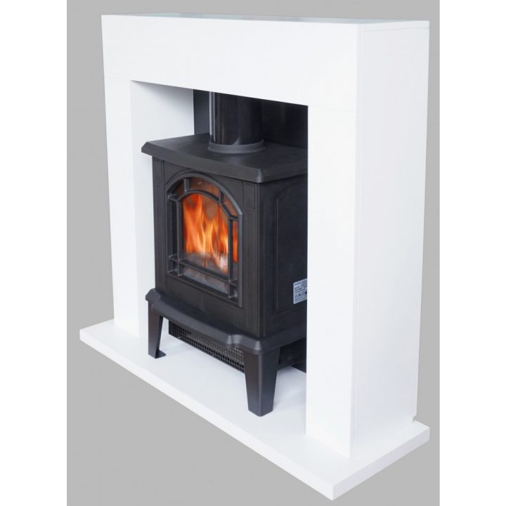 Cheminée Électrique – À Poser Avec Tubage Oslo – 900 Ou destiné Tubage Cheminée Prix