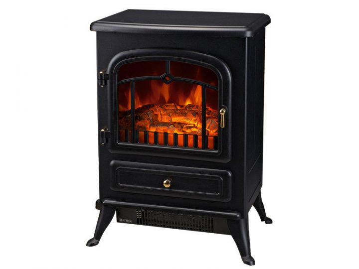 Cheminee Electrique Imitation Poele avec Radiateur Électrique Imitation Feu Cheminée