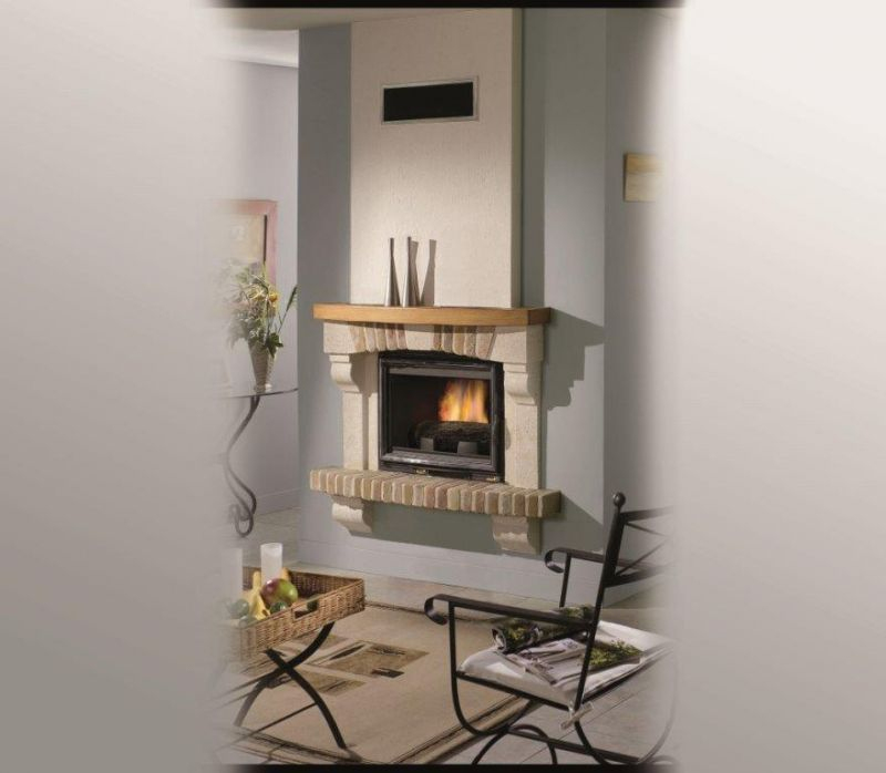 Cheminée Habillage Rustique À Lattes - Magasin De Poêles avec Cheminée Montpellier