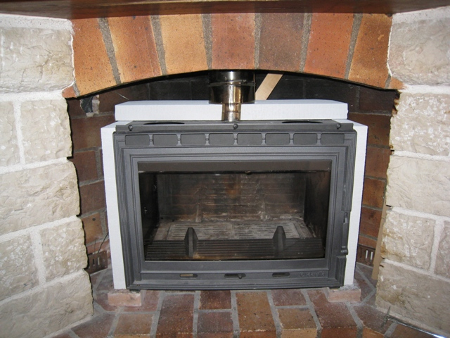 Cheminee Insert Pose destiné Tubage Cheminée Ancienne