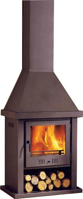 Cheminée Métallique Alpes – Réf. – Chauffage – Poêle Gamme serapportantà Cheminée Métallique