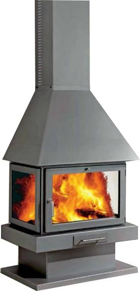 Cheminée Métallique Everest – Réf. – Chauffage – Poêle dedans Cheminée Métallique