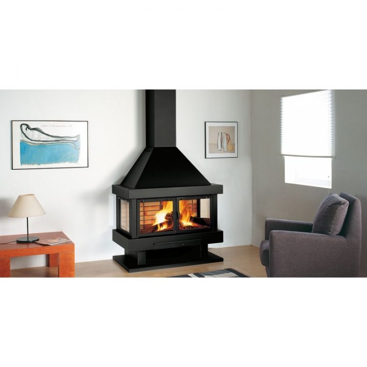 Cheminée Métallique Godin Rocal Barbara-120, Achetez La destiné Cheminée Métallique