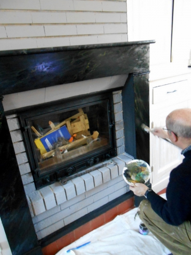 Cheminée Rénovée – Bienvenue Chez Mamie Jeannette encequiconcerne Cheminée Rénovée