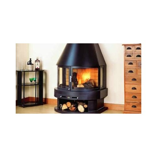 Cheminée Rocal Métallique Aitana 16Kw – Dcharby concernant Cheminée Métallique