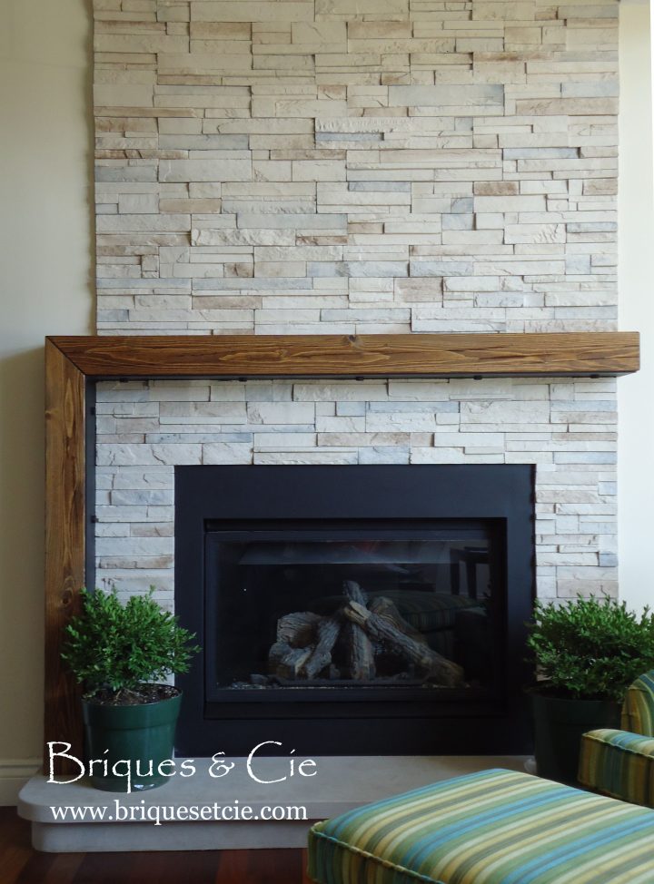 Cultured Stone, Fireplace, Foyer, Pierre Naturelle, Thin concernant Manteau De Cheminée D Occasion