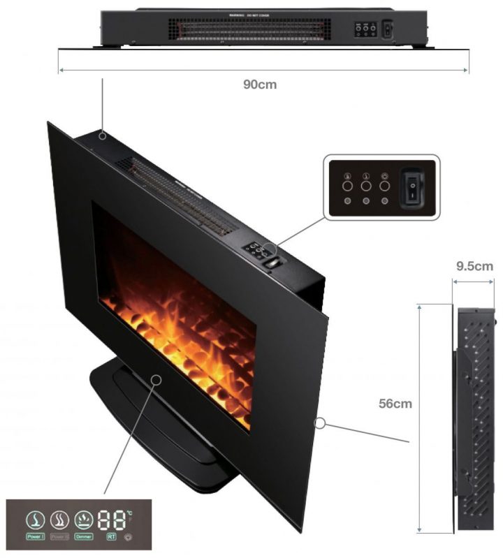 Dimensions Cheminee Black Kamin 510 (Met Afbeeldingen tout Dimension Cheminée