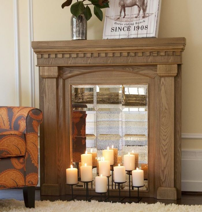 Fausse Cheminée – Pour Un Feu De Joie Décoratif (Avec pour Faux Feu De Cheminée