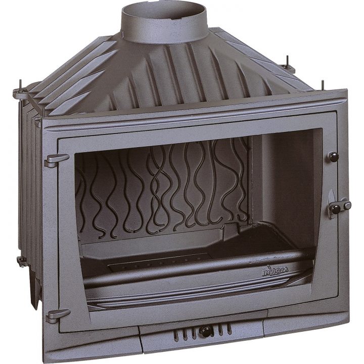 Foyer À Bois Façade Droite Invicta 6769-00 10 Kw | Leroy dedans Insert Cheminée Leroy Merlin