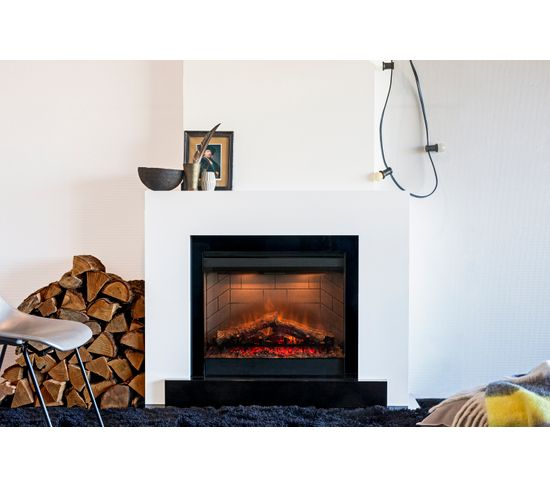 Foyer De Cheminée Électrique Revillusion 650 À 1300W dedans Foyer Electrique Pour Cheminée