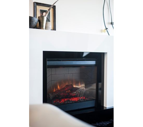 Foyer De Cheminée Électrique Revillusion 650 À 1300W tout Foyer Electrique Pour Cheminée