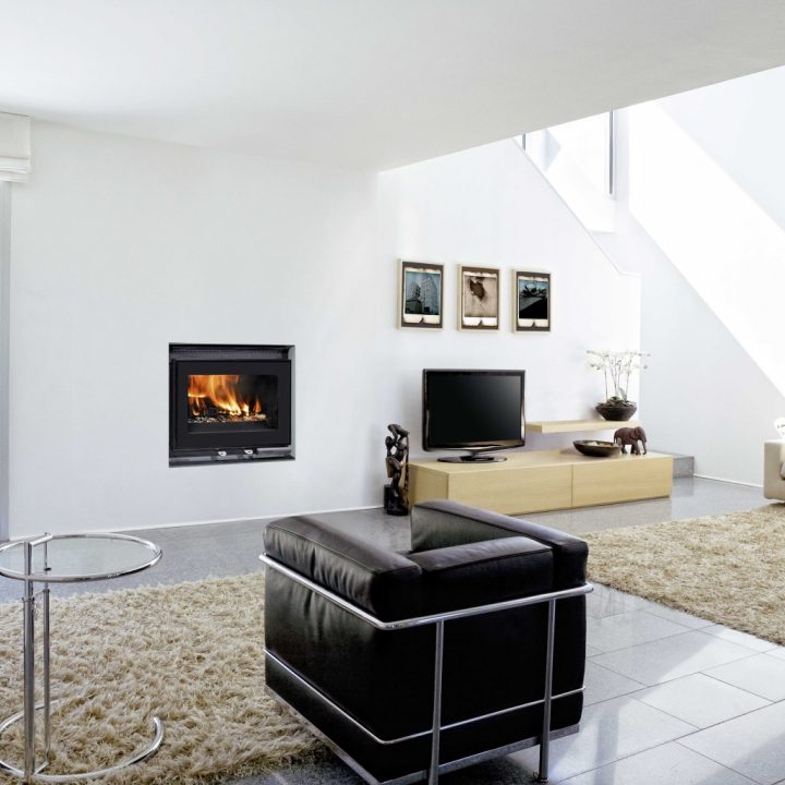 Galerie Photos Cheminée Design, Poeles À Bois & Insert pour Habillage Insert Cheminée